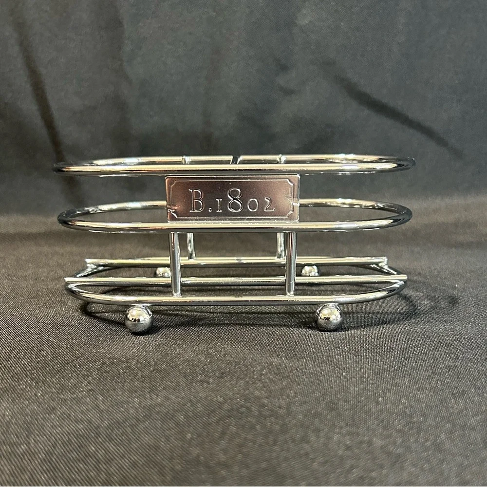 Beekman 1802 soap and lotion wire dispenser caddy - Silver
